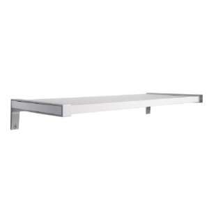  Wall Shelf   Silver Belt   White (White) (3H x 32W x 12 