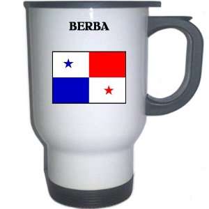  Panama   BERBA White Stainless Steel Mug Everything 