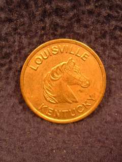 Fine early Kentucky Derby souvenir token. Fine detail and condition 