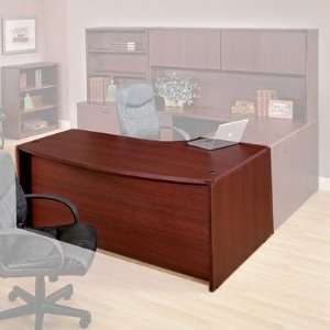   Bow Front Desk Finish: Mahogany, Orientation: Right: Office Products