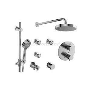 Riobel KIT#6TMBN Â½ Thermostatic system with hand shower rail 3 