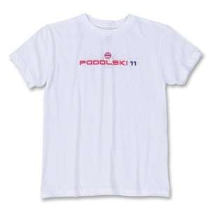  Bayern Munich Podolski Berst Soccer T Shirt (White 