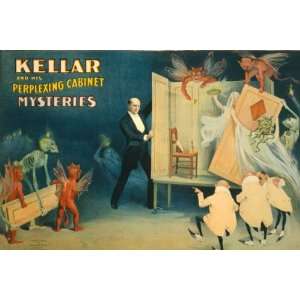  Magician Keller Magic Devil Perplexing Cabinet Mysteries 