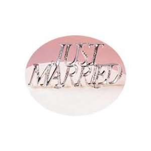  Wilton Wedding Silver Bridal Just Married Cake Pick Topper 
