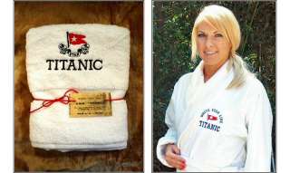 available replica rms titanic 1st class passenger towel and robe