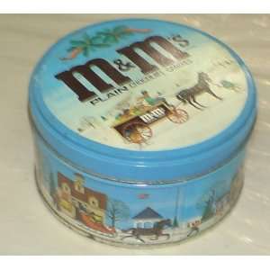  M&ms Holiday Tin (Read Condition Notes)  Horse & Carriage 