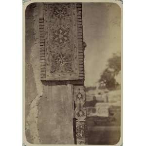  Mausoleum,Emir Timur Kuragan,column capital,detail,1868 
