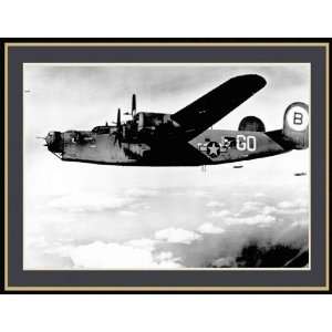 US Army B 24 Liberator Over Belgium 19448 1/2 X 11 Photograph with 