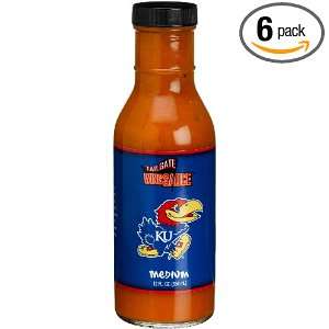   of Kansas Medium Wing Sauce, 12 Ounce Glass Bottles (Pack of 6