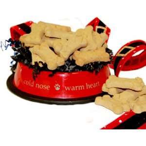 Santa Paws Dog Bowl with Dog Biscuits Pet Gift   Small:  