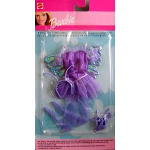   Barbie   Fantasy Costumes Fashions   Purple Fairy (2000): Toys & Games