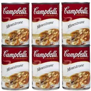 Campbells Condensed Soup Minestrone   12 Pack:  Grocery 