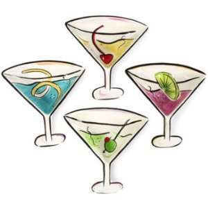  Clay Art Cocktail Hour Dip Bowl, Set of 4: Kitchen 