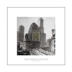  New York Cityscape Early Morning Poster Print