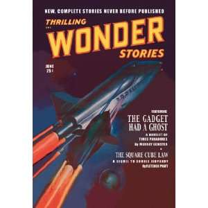  Thrilling Wonder Stories Attack of the Ghost Fleet 12X18 