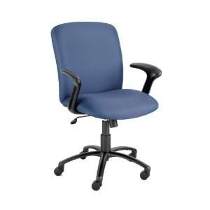  Fabric Big and Tall Chair with Arms Gray: Office Products