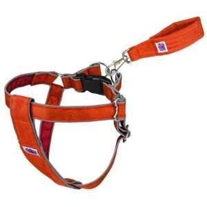  Mutt Gear Dog Step In Harness in Orange and Red Size See 