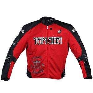   : Joe Rocket Yamaha Flame Mesh Jacket   X Large/Red/Black: Automotive
