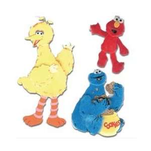   Sticker   Group Furry: Elmo/Big Bird/Cookie: Arts, Crafts & Sewing
