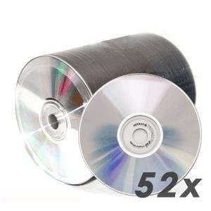  Spin X CD R 700MB 52X Shiny Silver CD Recordable Media 100 