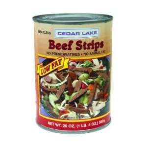 Cedar Lake Meatless Beef Strips, 20 oz. Can  Grocery 