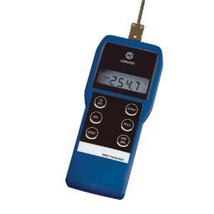 Waterproof thermocouple thermometer, single input:  