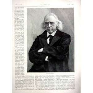 Theodore Mommsen Portrait Historian French Print 1903 