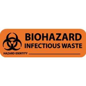  LABELS BIOHAZARD INFECTIOUS WASTE: Home Improvement