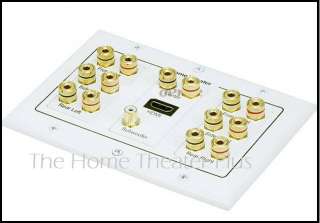 NEW 7.1 HOME THEATER WALL PLATE + HDMI GOLD CONNECTOR!  