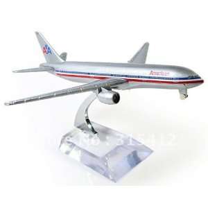  16cm metal b777 american airlines diecast plane model airplane 