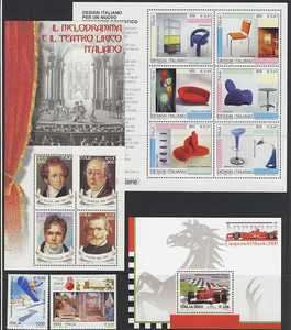 ITALY   Complete Year 2001 MNH** NUOVI GOMMA INTEGRA  