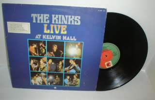 PYE THE KINKS LIVE AT KELVIN HALL SPAIN IMPORT LP 1967  
