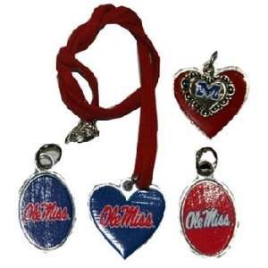  University Of Mississippi Ol Miss Jewelry Necklac Case 