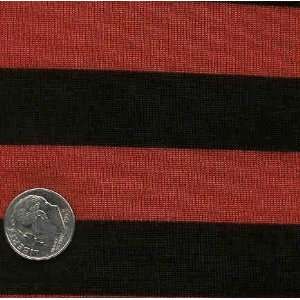   STRIPE CHRISTMAS RED BLACK Fabric By The Yard: Arts, Crafts & Sewing