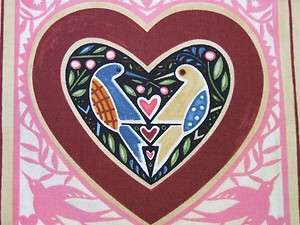 In the Beginning Marzipan Heart Valentine Fabric 35  