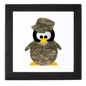  Army Penguin Military Keepsake Box by CafePress: Baby