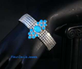 Jay King MINE FINDS Sleeping Beauty Turquoise Cuff Bracelet Sterling 