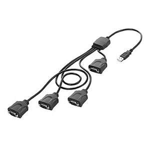  GWC Technology FB1240 USB to RS 232 Serial Adapter, 4 Port 