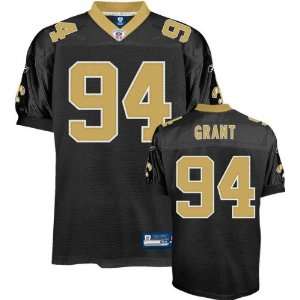   Jersey: Reebok Authentic Black #94 New Orleans Saints Jersey: Sports