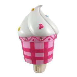  Sweet Little Cupcake Nite Lite with Pink Rhinestones Baby