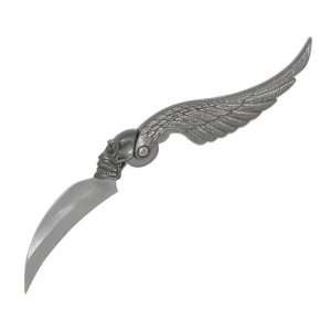  Fury Flying Skull, Pewter Finish Handle, Plain Sports 