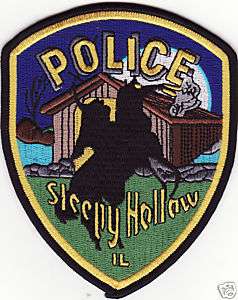 Sleepy Hollow Illinois Headless Horseman Police Patch  