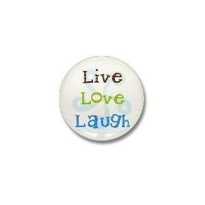  live love laugh Love Mini Button by  Patio, Lawn 