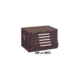   Kennedy 285R Mechanics Chest 5 Drawer Smooth Red. Photo shows Brown