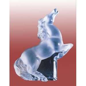  Lalique Rearing Horse Clear Land Animal
