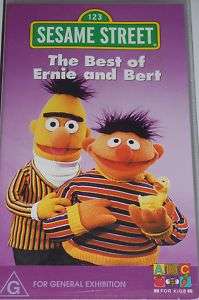 SESAME STREET THE BEST OF ERNIE AND BERT VHS VIDEO  