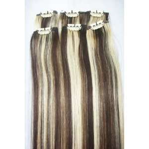  6 Pieces 20 Chocolate Brown Blonde Mix #2/613 Highlights 