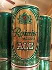 rainier ale solid gold oval old beer can alum 111