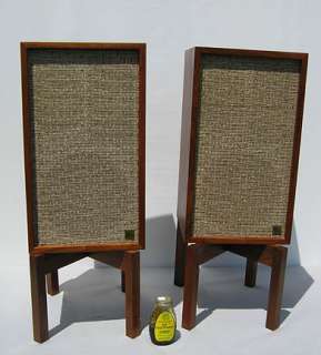pair vintage 60s AR   2a ACOUSTIC RESEARCH oiled walnut MODERN 
