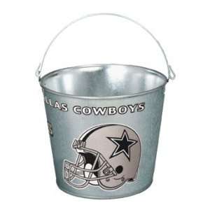  Dallas Cowboys NFL 5 qt Metal Ice Bucket/Pail Sports 